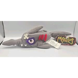 1997 Meanies Series 1 Sledge The Hammered Head Shark Plush Animal w Tag BB27